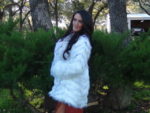 WHITE CRYSTAL FOX COAT