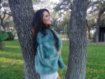 TEAL FOX CROP JACKET