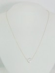 Sideways Heart Diamond Necklace