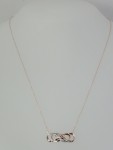 Rose Gold Infinity Diamond Necklace